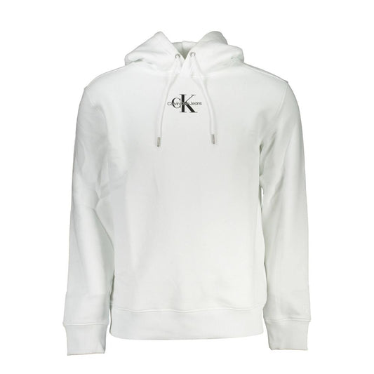 Calvin Klein White Cotton Hoodie