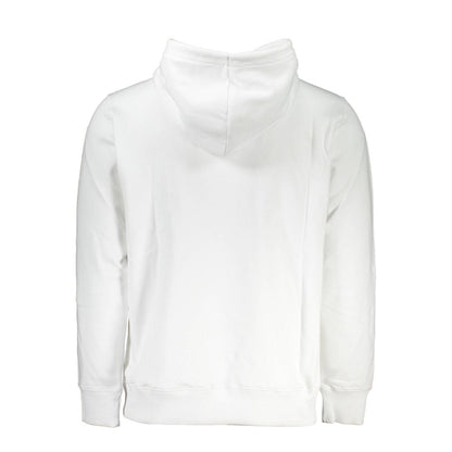 Calvin Klein Long Sleeved White Cotton Hoodie