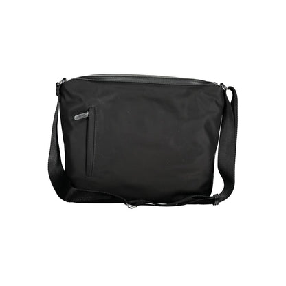 Mandarina Duck Black Nylon Handbag: Stylish Versatility
