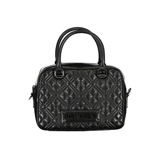 Love Moschino Black Faux Leather Handbag