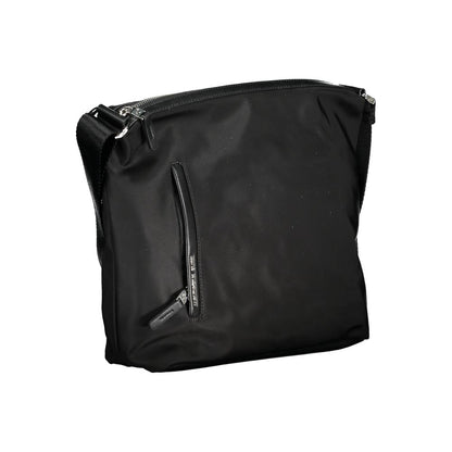 Mandarina Duck Black Nylon Handbag: Stylish Versatility