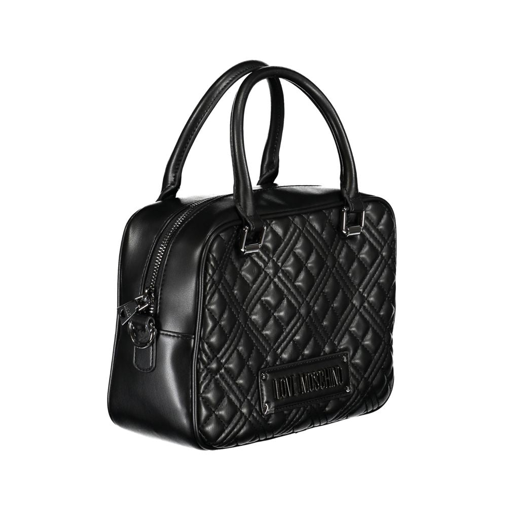 Love Moschino Black Faux Leather Handbag
