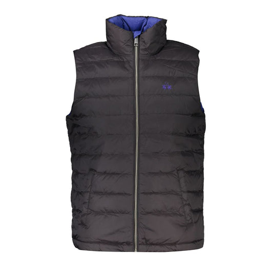La Martina Black Polyamide Jacket - Sleek and Versatile