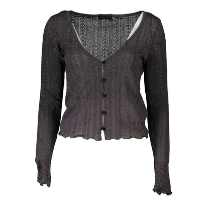 Guess Jeans Gray Viscose Cardigan for Women
