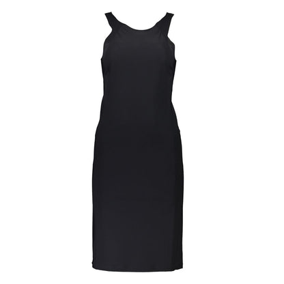 Patrizia Pepe Black Elastane Dress with Wide Hat Straps