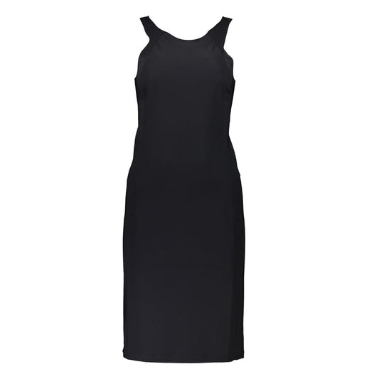 Patrizia Pepe Black Elastane Dress with Wide Hat Straps