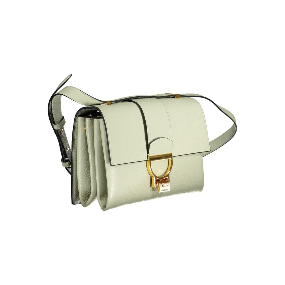 Coccinelle Green Leather Handbag - Effortless Italian Elegance