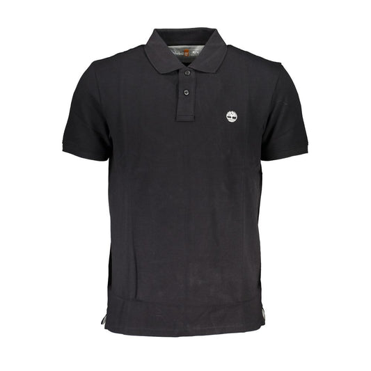 Timberland Black Cotton Polo Shirt - Stylish Regular Fit