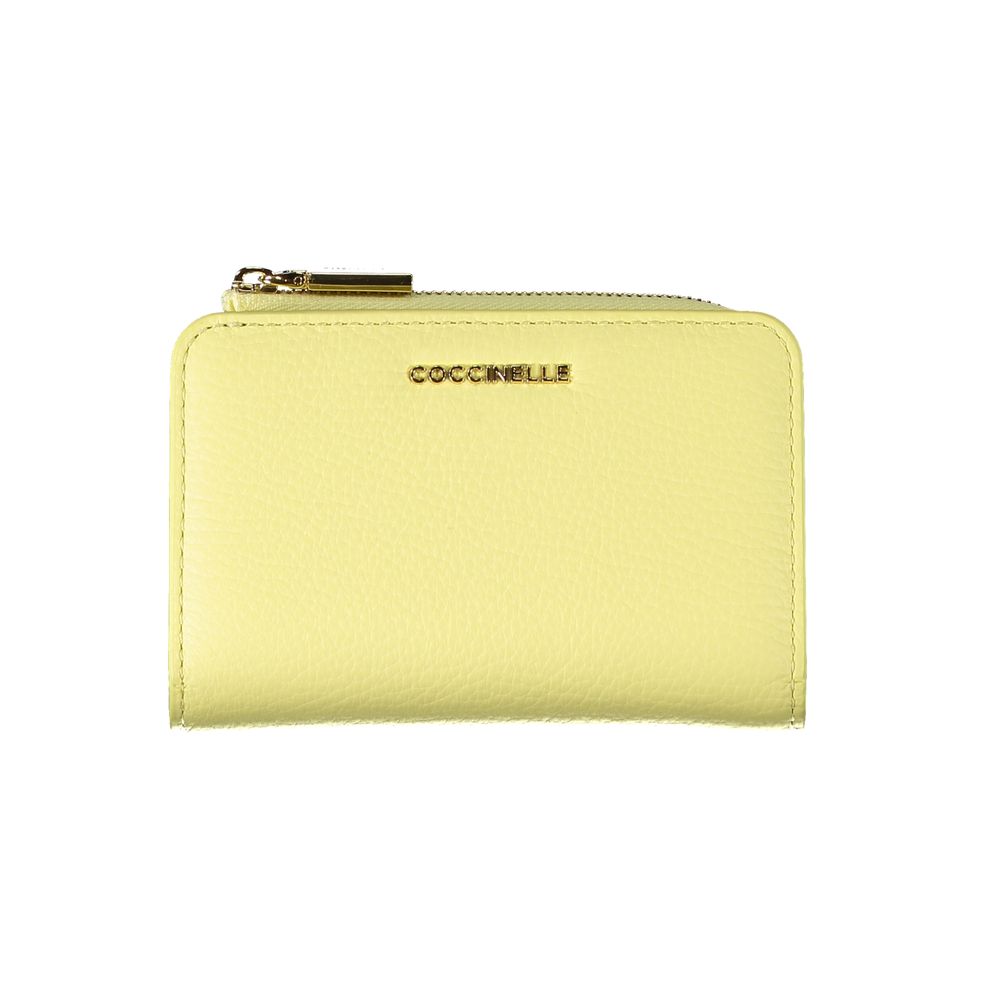 Coccinelle Yellow Leather Wallet - A Touch of Italian Elegance