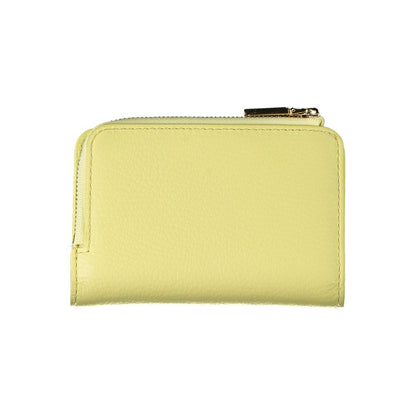 Coccinelle Yellow Leather Wallet - A Touch of Italian Elegance