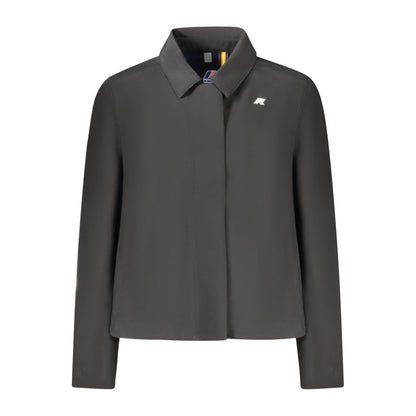 K-Way Black Polyester Long Sleeve Jacket