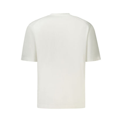 K-WAY White Cotton Sweater - Short Sleeved T-Shirt with Logo