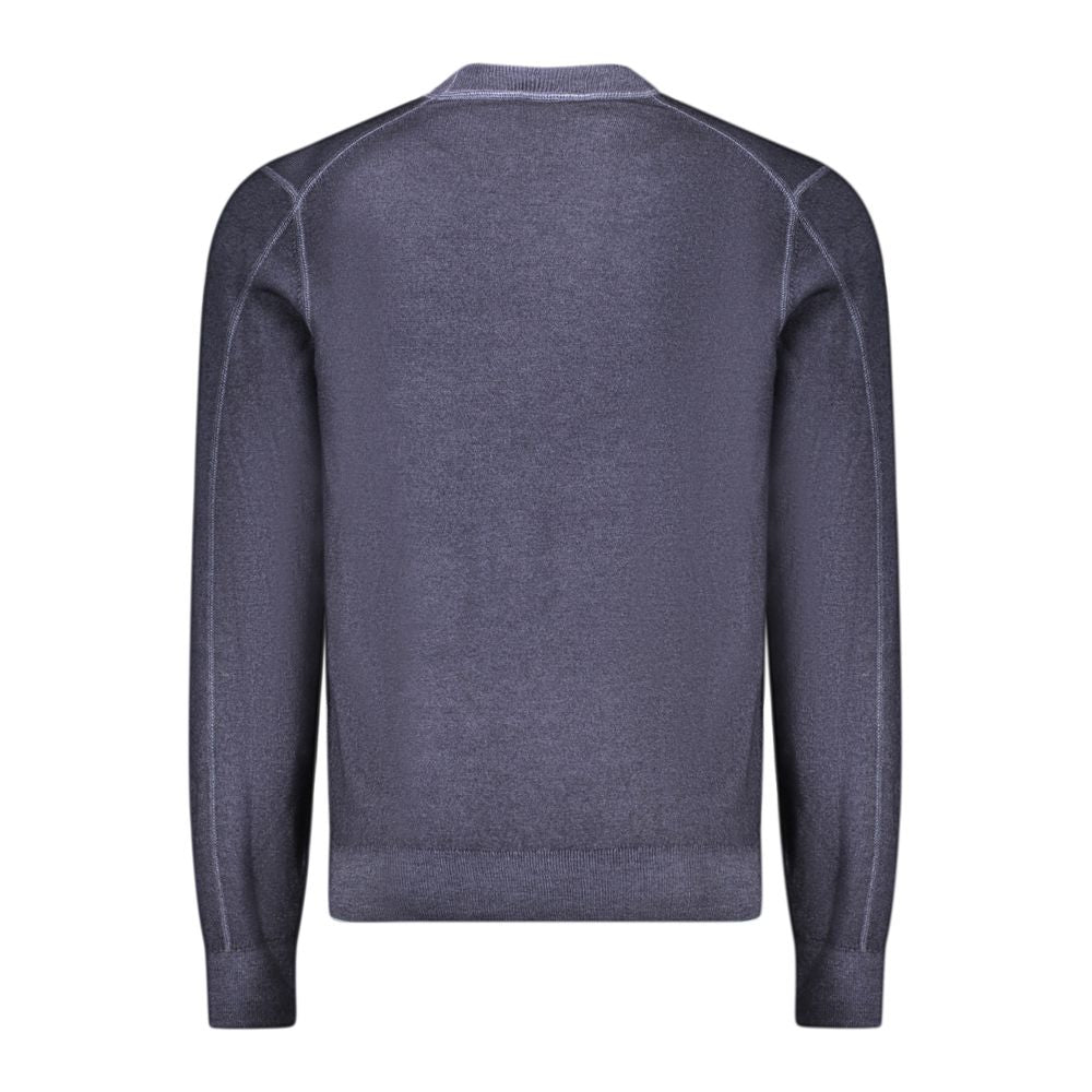 Hugo Boss Blue Wool Sweater - Elegant Comfort for Every Occasion