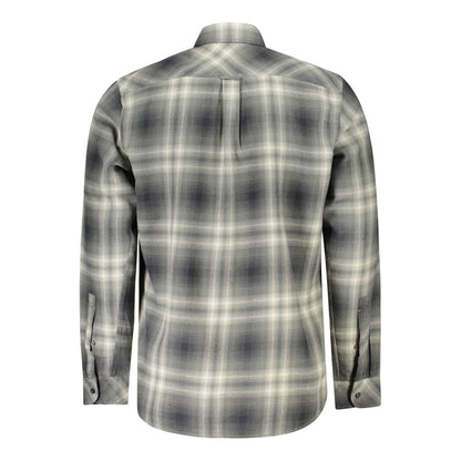 Hugo Boss Green Cotton Shirt - Long Sleeved Regular Fit