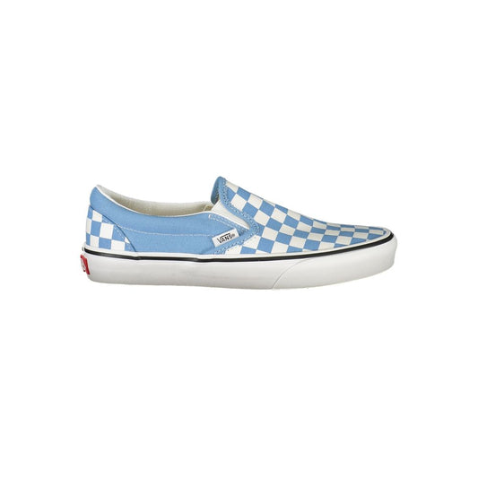 Vans Blue Polyester Classic Slip-On Sneakers
