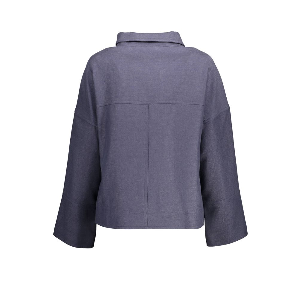 Gant Blue Cotton Sports Jacket with Logo