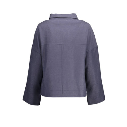 Gant Blue Cotton Sports Jacket with Logo