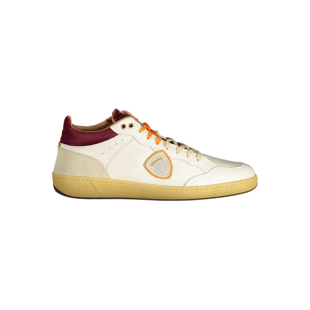 Blauer White Polyester Sneaker - Durable Sports Shoe