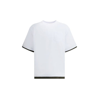 Sacai Double Layer T-Shirt with Patch Pocket