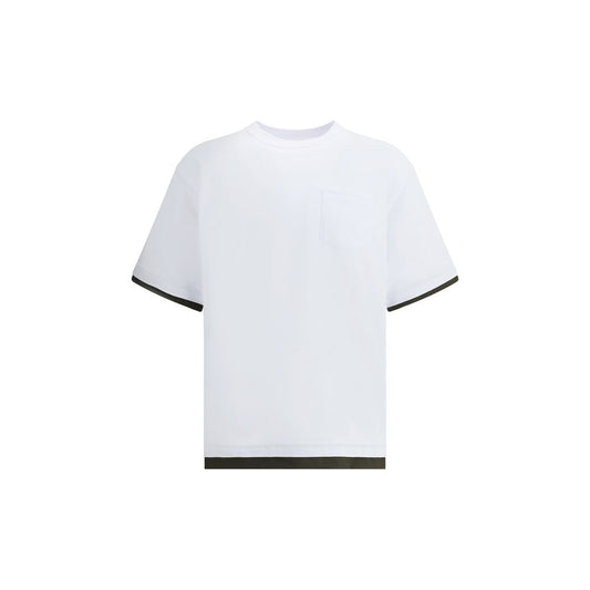 Sacai Double Layer T-Shirt with Patch Pocket