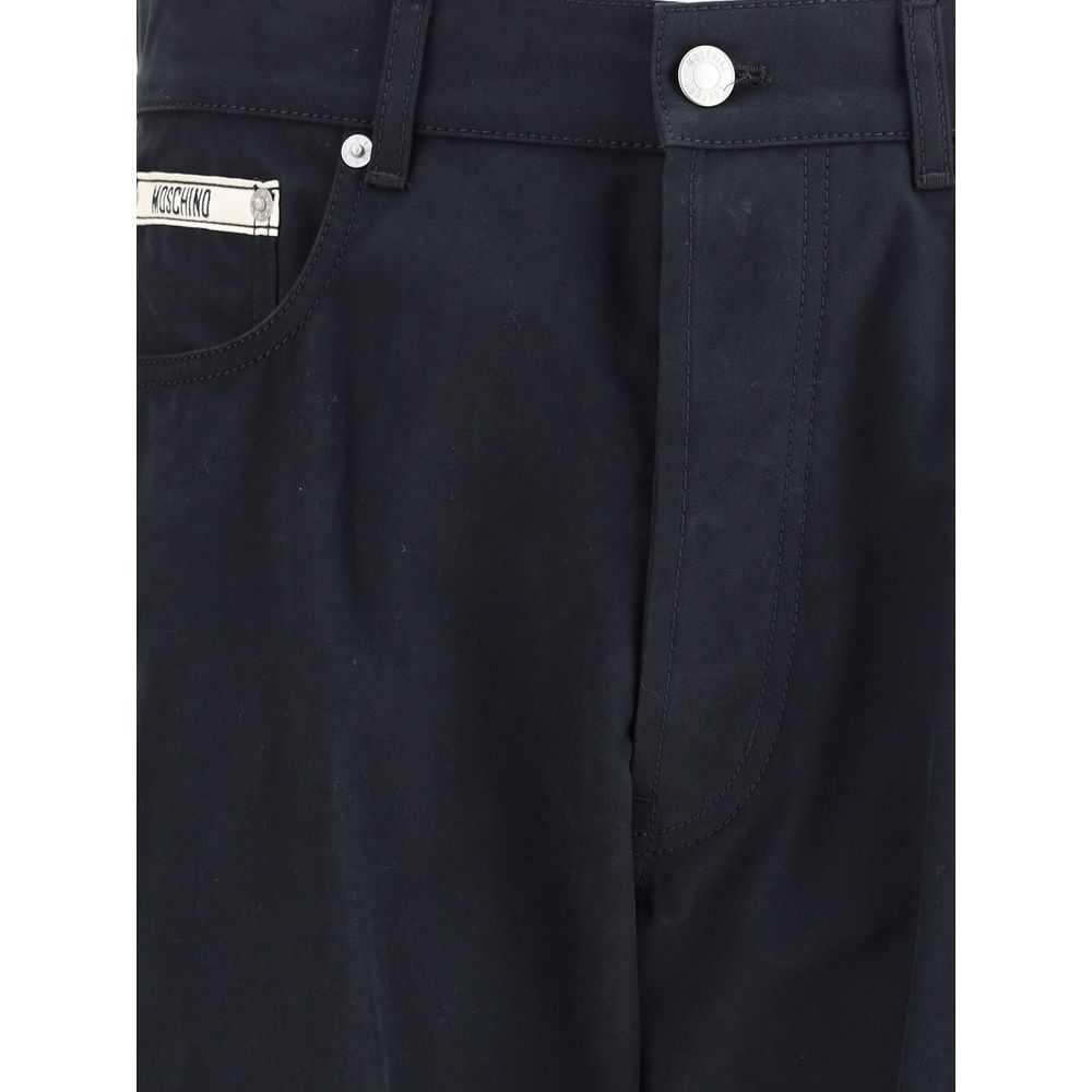 Moschino Cotton Pants - Classic Straight-Leg Style