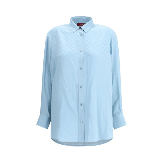 Gucci GG Supreme Print Silk Shirt