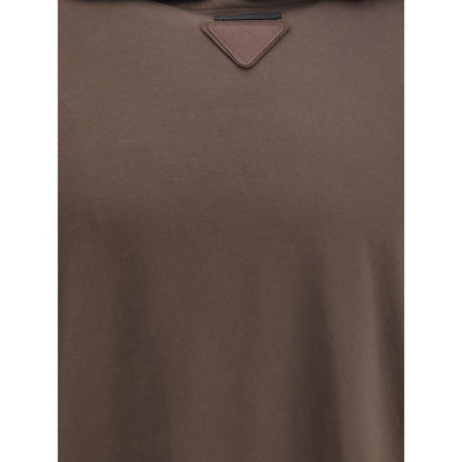 Prada Brown Lightweight Hoodie for Men