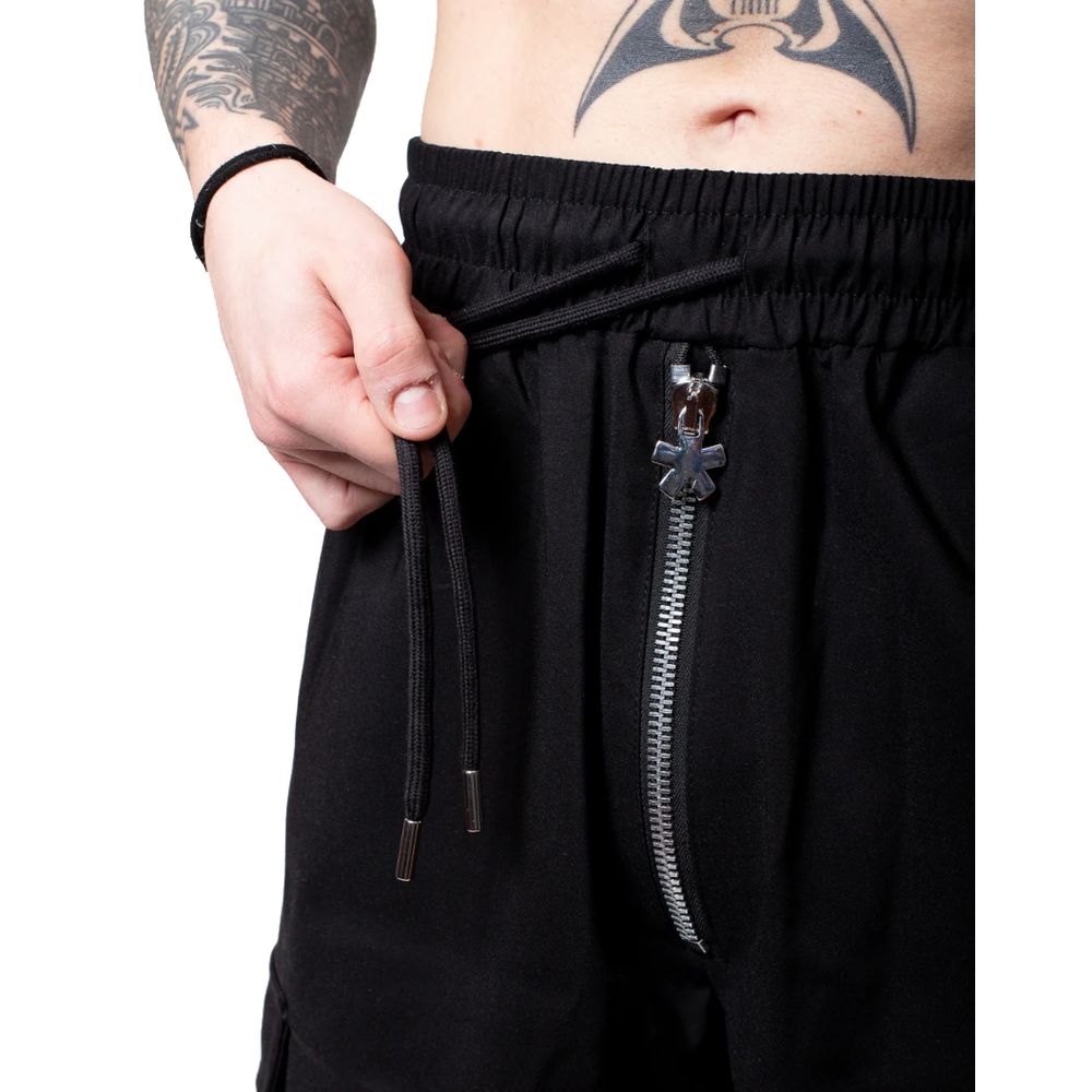 Comme Des Fuckdown Black Cotton Short - Urban Statement Piece