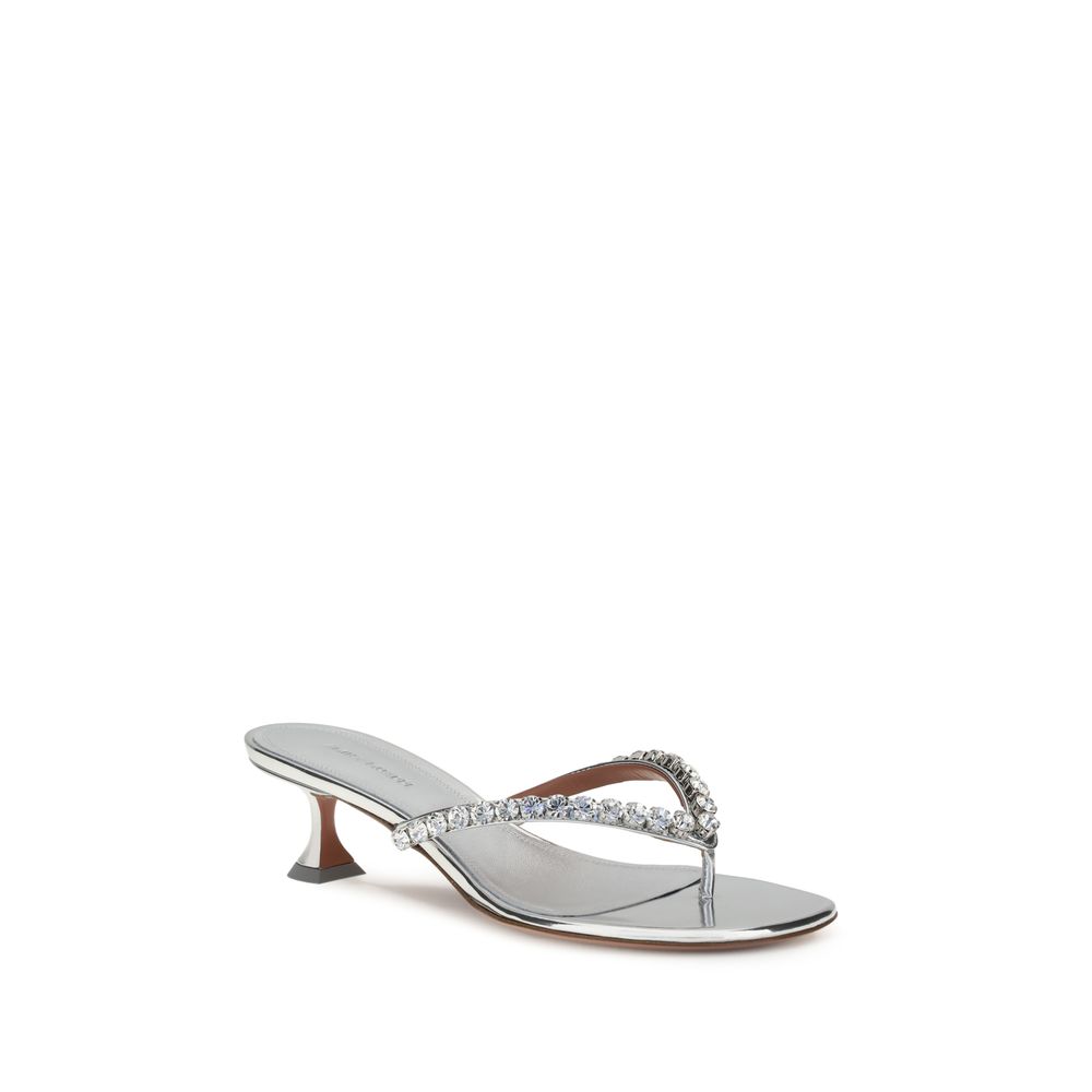 Amina Muaddi Gigi Sandals - Elegant Rhinestone Detail Footwear