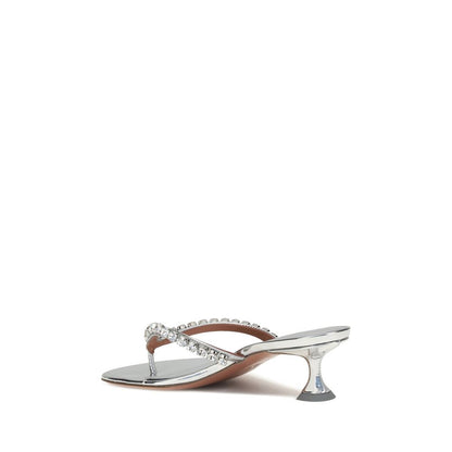 Amina Muaddi Gigi Sandals - Elegant Rhinestone Detail Footwear