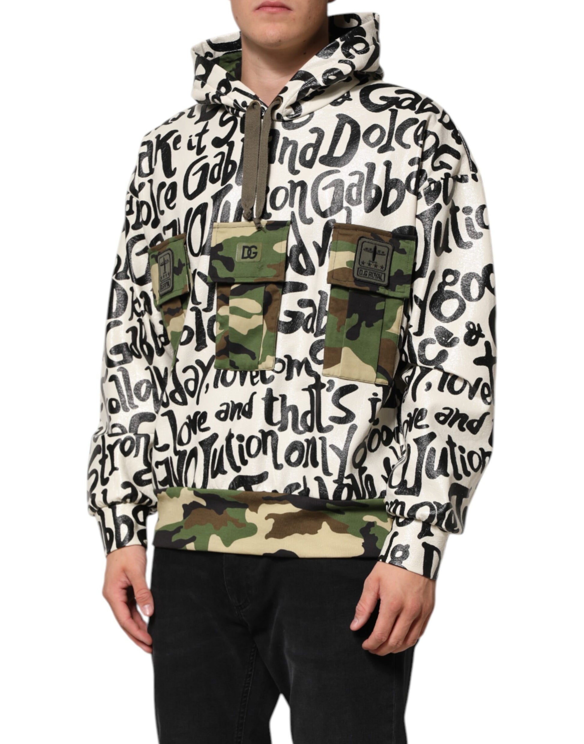 Dolce & Gabbana Multicolor Hooded DGMania Sweatshirt