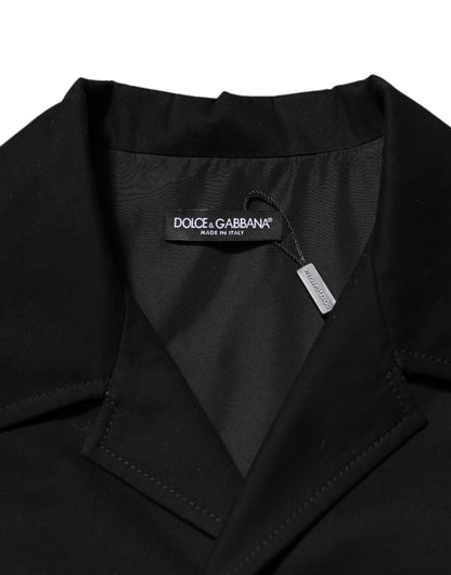Dolce & Gabbana Black Short Sleeve Button Casual Shirt