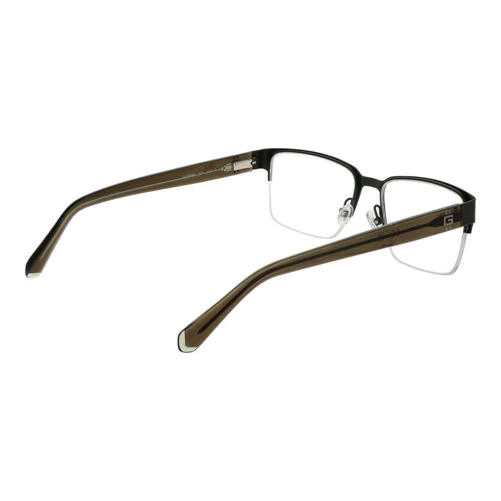 Guess Men’s Optical Glasses – Green Half-Rim Frame, 55mm