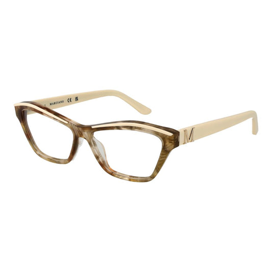 Marciano by Guess Women's Optical Glasses – Beige Cat Eye Frame, 55mm