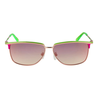 Guess Women’s Green Rectangle Sunglasses – Multicolour Gradient