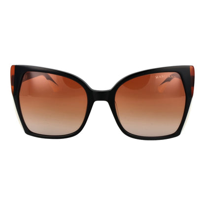 Marciano by Guess Women’s Sunglasses – Black Butterfly Frame, Brown Gradient Lenses