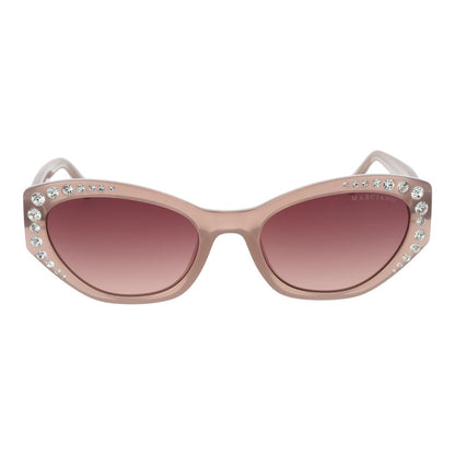 Marciano by Guess Women’s Sunglasses – Beige Oval Frame, Pink Gradient Lenses