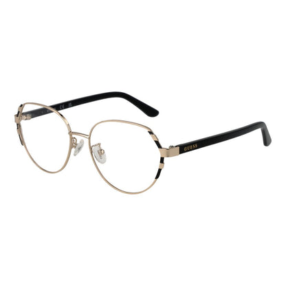 Guess Women’s Optical Frames – Gold Square Full-Rim, 53mm