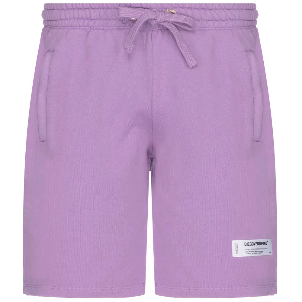 Diego Venturino Purple Cotton Shorts