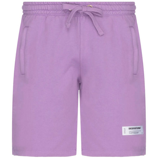 Diego Venturino Purple Cotton Shorts