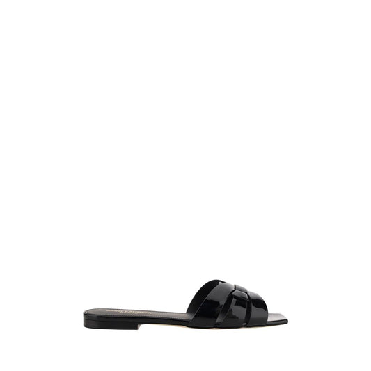 Saint Laurent Tribute Sandals – Elegant Flat Footwear