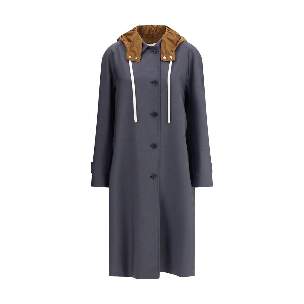 Miu Miu Hooded Long Coat