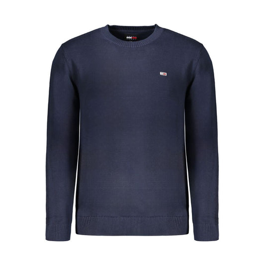 Tommy Hilfiger Blue Cotton Sweater - Stylish Crew Neck for Every Occasion