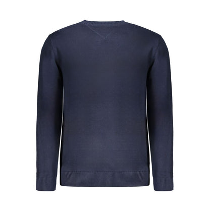 Tommy Hilfiger Blue Cotton Sweater - Stylish Crew Neck for Every Occasion