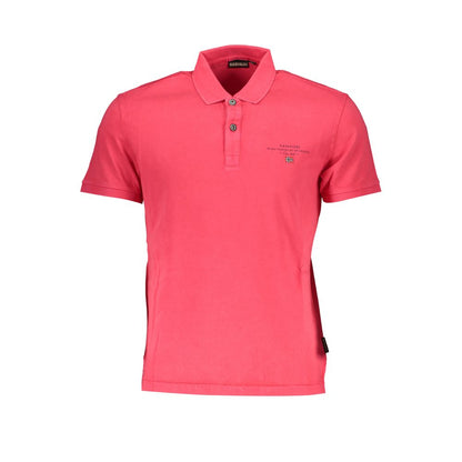 Napapijri Pink Cotton Polo Shirt - Stylish Comfort for Every Occasion