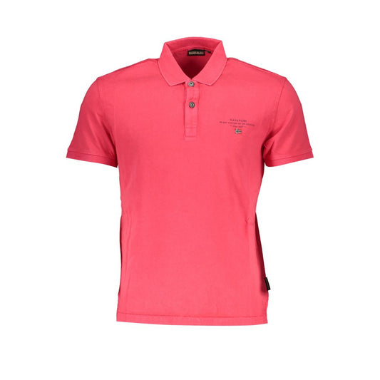Napapijri Pink Cotton Polo Shirt - Stylish Comfort for Every Occasion