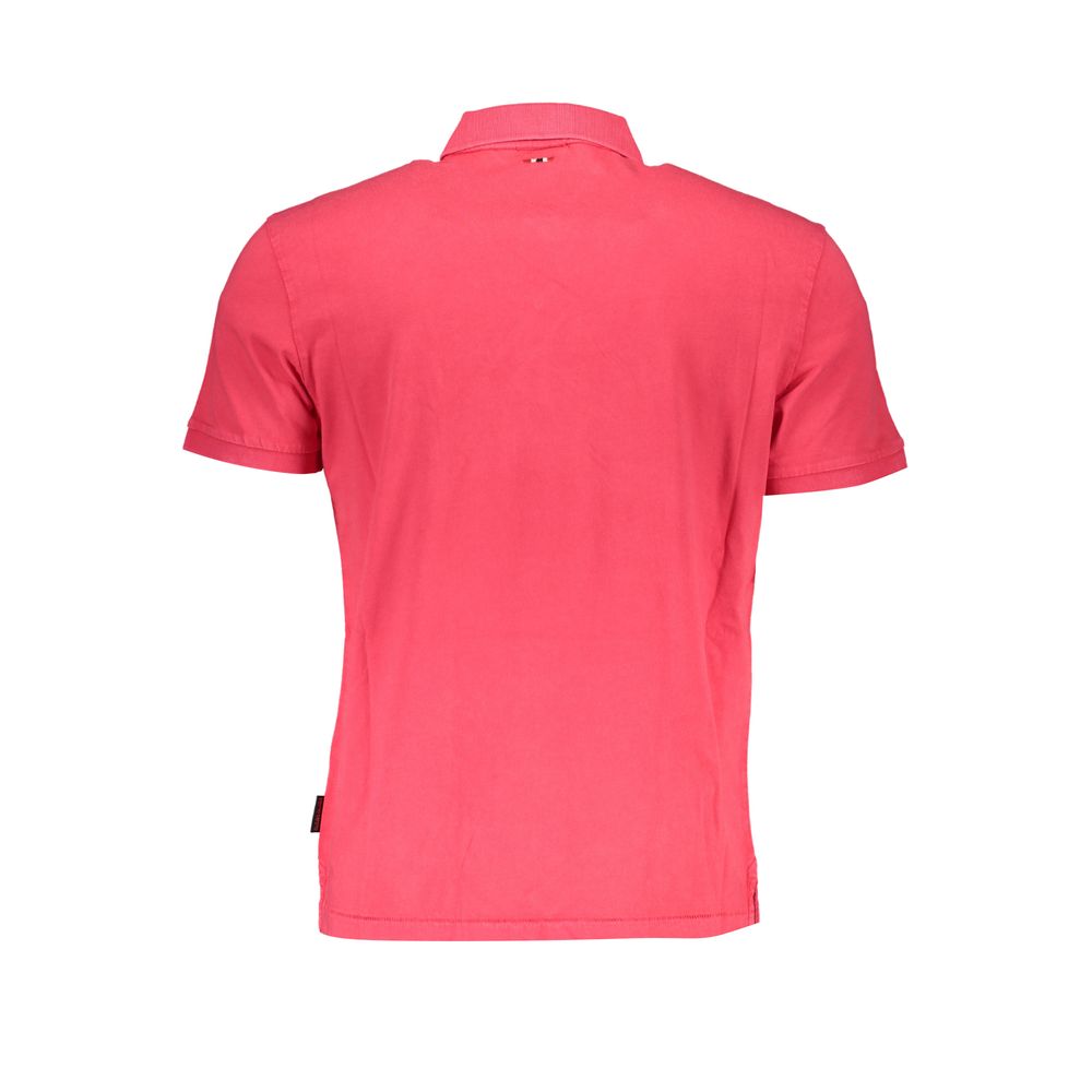 Napapijri Pink Cotton Polo Shirt - Stylish Comfort for Every Occasion