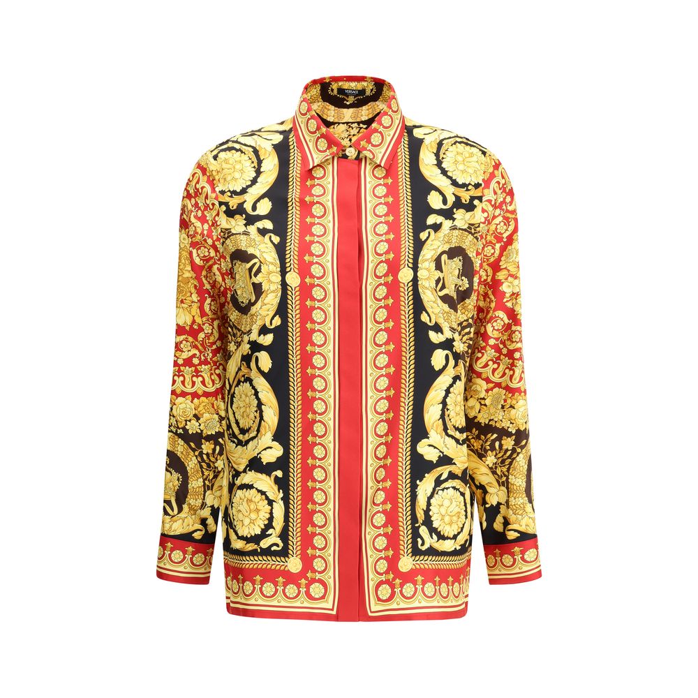 Versace Pure Silk Shirt – Iconic Barocco Print Luxury