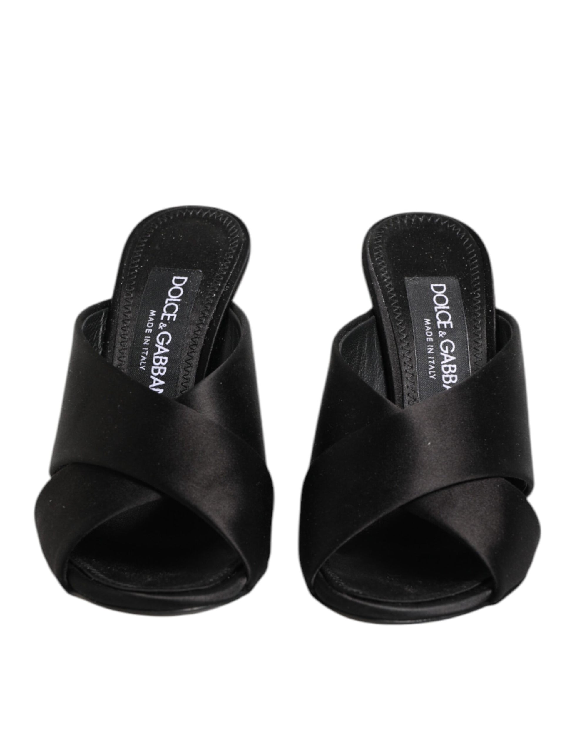 Dolce & Gabbana Black Keira Baroque High Heel Sandals