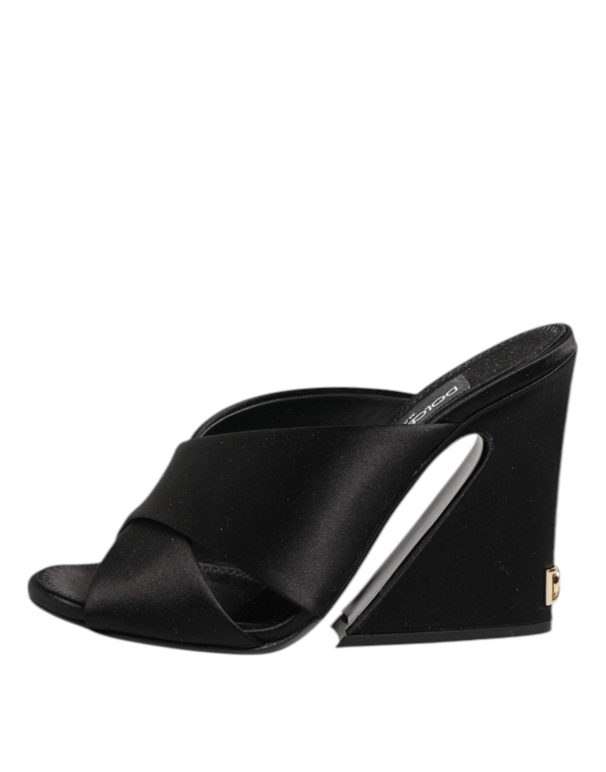 Dolce & Gabbana Black Keira Baroque High Heel Sandals